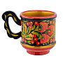 Кружка "Клубника". Хохлома, фотография 4. Интернет-магазин ЛАВКА ПОДАРКОВ