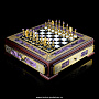 Шахматный ларец из натурального камня с фигурами, фотография 1. Интернет-магазин ЛАВКА ПОДАРКОВ