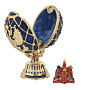 Пасхальное яйцо-шкатулка "Герб РФ". Традиции Фаберже, фотография 3. Интернет-магазин ЛАВКА ПОДАРКОВ