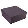 Подарочная упаковка из экокожи фиолетовая 30х30х10 см, фотография 1. Интернет-магазин ЛАВКА ПОДАРКОВ