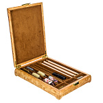 0074438 Нат.дерево НАБОР ДЛЯ ЧИСТКИ ОРУЖИЯ калибр 7,62/12/16 "ЛОСЬ" карел береза,корень ореха,платан